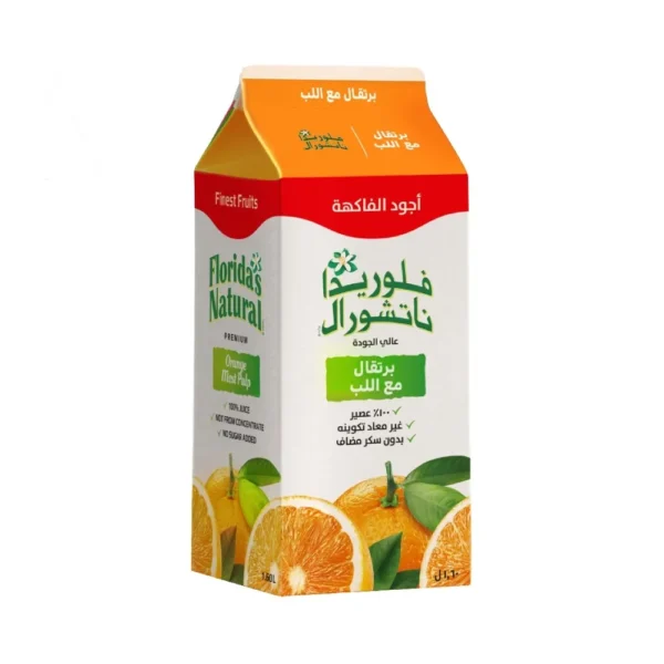فلوريدا عصير بنكهة البرتقال واللب 1.6 لتر