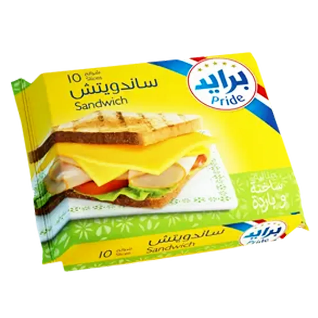 e0efe586-8acd-44a6-a891-60b8870599ae برايد جبنة شيدر شرائح ساندويتش 200 ج - الصورة 1
