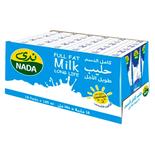 ندى حليب كامل الدسم 18 حبة 185 مل