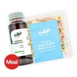 كومبو الحطب مكرونة وعصير
