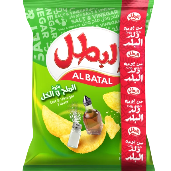 البطل رقائق بطاطس بالخل والملح 110 ج